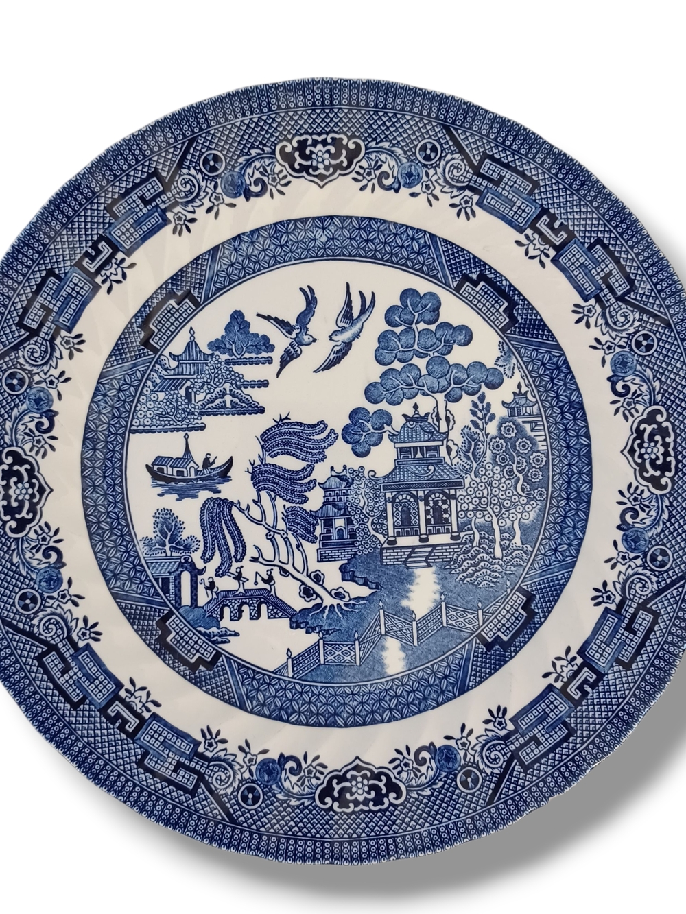 Royal Wessex Blue Willow Dinner Plate Made In England 10 Inch Classic